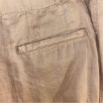 Ralph Lauren  100% Linen Khaki Pants Belt Loops 12 Wider Leg Photo 6