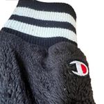 Champion  black fuzzy cropped hoodie Photo 2