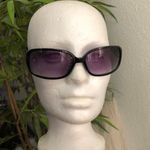 Dana Buchman 2000s Y2K  Retro Black purple sunglasses Photo 0