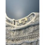 Umgee  womens white dress size M gauze cotton lace top sleeveless knee length Photo 3