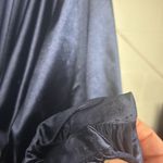 Bronx and Banco Sz Medium m Zoe Midnight Blue Satin Long Sleeve Plunge V-Neck Photo 9