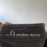 Loft Ann Taylor Charcoal Gray Velvet Pants Modern Skinny Photo 5