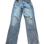 Sincerely Jules Straight Distressed Medium Wash Blue Jeans Womens Size 5 / 27 Photo 0