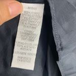 Theia Black Cocktail Dress Mesh Illusion Neckline Pleated A Photo 7