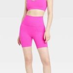 All In Motion High Rise Sculpt Magenta Hot Pink Bike Shorts Photo 9