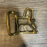 Trinity Buckle Co. Solid Brass Vintage Horse Stallion Belt Buckle Gold Photo 7