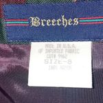 Breeches Vintage Skirt Women 8 Chain Print Equestrian Old Money Kilt Wrap USA Red Photo 5