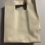 Bath & Body Works  Vegan Leather Textured Cream Mini Tote Photo 0