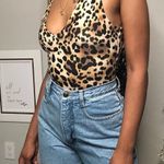 Kendall + Kylie Women’s Leopard Bodysuit Small Photo 0