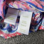 Lilly Pulitzer  Women's Sleeveless Stacey Top Blue Current Drop Me A Lime Small Photo 3