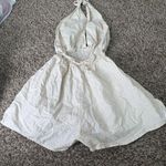 Pink Lily Cotton Linen Blend Babydoll Romper Womens Sz M Beachy Minimalist Photo 5