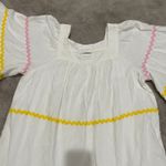 Lisa Marie Fernandez x Target White‎ Linen Blend Dress with Ric Photo 3