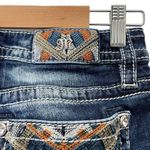 Miss Me Y2K Hailey Skinny Boho Embroidered Rhinestone Dark Wash Jeans Size 25 Photo 9