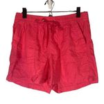 Nautica Pink Linen Blend Drawstring Waist Pocketed Casual Shorts Women Sz M Photo 0