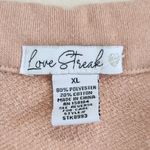 Love Streak Oversized Baggy Fit Cropped Polo Shirt Collared Blush Pink Size XL Photo 2