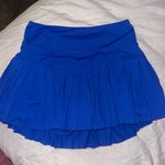 Hinge Gold  Royal Blue Pleated Skirt Photo 0