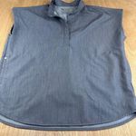 FIGS Technical Collection Scrub Top S Gray Sleeveless Split Neck Photo 0