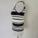 Jones New York Suit Black & White Striped Knit Tank Top – Size 10P Photo 2