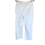 ZARA NWOT  HIGH RISE STRAIGHT JEANS DISTRESSED WHITE SZ-6 Photo 8