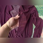 EXPRESS Vintage NWOT 90s  sheer open long sleeve collared blouse, size large Photo 9