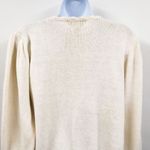 Unique Vintage Vintage 1980s Floral Embroidered Scalloped Pearl Button Granny Cardigan Sweater Photo 8