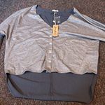 Love Riche NWT  torey cardigan top silver Photo 2