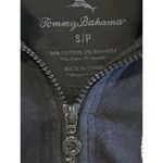 Tommy Bahama  Navy Blue Zip Jacket Embroidered Leaf Women Sz S Tropical Vacation Photo 4