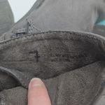 blowfish Women’s Gray Knee High Boots Size 7 Faux Leather Strap Buckle Mid Heel Photo 5