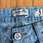 Indigo Rein Vintage Y2K Light Wash Coquette Denim Mini Distressed Shorts size 5 Photo 3