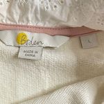 BODEN Holly Jersey Ruffle Trim Gold Polka Photo 5