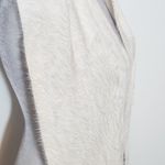 Cejon Cream Faux Fur Scarf with Fringe 8 x 74 Photo 3