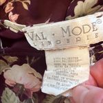 Val Mode Lingerie Floral Print Night Slip Dress Chemise Nightie Vintage Large Photo 4
