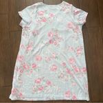 Laura Ashley  Floral Sleep Shirt size M Shabby Chic Cottagecore Blue/Pink Photo 4