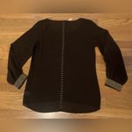 Andrée slit sleeve studded blouse brown size M Photo 8