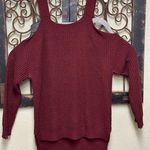 Blu Pepper  long sleeve cold shoulder sweater Photo 0