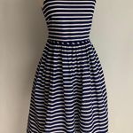 J.Crew Fit & Flare Striped Dress NWT Photo 0
