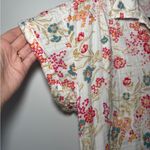 Faherty  Hana Floral Print‎ 100% Cotton Collared Shirt Tunic Dress Sz XSmall Photo 6