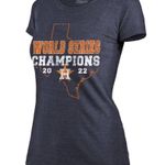 Majestic Threads Women's Navy Houston Astros 2022 World Series, Size L Blue Size L Photo 0