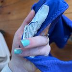 Aerie NWT  bikini bottom  high cut cheeky periwinkle blue medium Photo 5