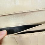 Gucci GG Canvas Wallet Purple Monogram Beige Leather Trim Snap Closure Photo 8