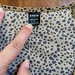 SheIn Women’s Leopard Print Black & Brown Short Sleeve Romper Size Small Photo 5