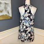 Parker  leather and silk water color wrap dress Photo 3