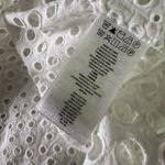 Michael Kors Womens Size L Top White Eyelet Cutouts Button Down See Through Photo 10