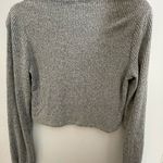 Garage  Light Gray Ribbed Turtleneck Sweater Photo 2