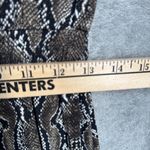 Calvin Klein Jumpsuit Snakeskin Print Sleeveless Punk Edgy Party Brown Size 6 Photo 12