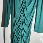 Leith  • Midi Dress • Ruched Front • Green • Large Photo 4