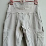 Alo Yoga  Cargo White Cream Soft High Waisted Leggings Size Small Full Length Photo 3
