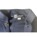 St. John  navy blue jacket with silver hook closures Photo 1
