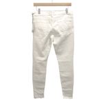 MOTHER The Looker Broken Mirror White Skinny Jeans Women's Size 30 Photo 4