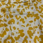 MOTHER The Curbside Heel Fray Yellow Floral Leopard Button Fly High Rise Size 25 Photo 12